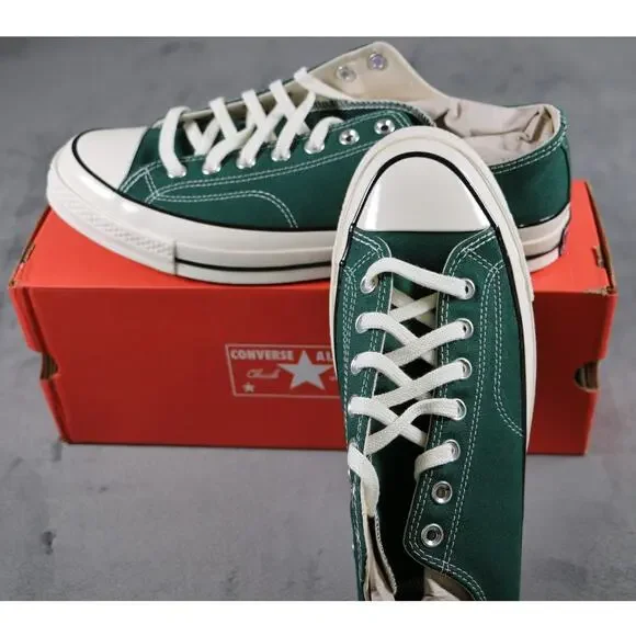 Converse Chuck 70 Ox Shoes Mens Size 12 Green Envy Egret Black Low Top Sneakers